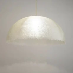 Best Sale Lampa wisząca z mlecznym, szarpanym kloszem SIG 40658 z serii MUZA Żyrandole Nowoczesne