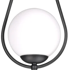 Store Lampa wisząca z mlecznymi kloszami K-4771 NEVE BLACK | Kaja Żyrandole Nowoczesne
