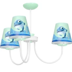 Sklep Kaja Lampa wisząca z niebieskimi abażurami MLP6811 z serii DELFINKA FINKA | Kaja Oświ
