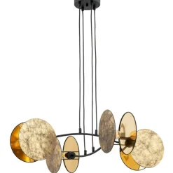 Store Lampa wisząca z nietypowymi abażurami 1326/4 MOTIF | Kaja Oświetlenie Żyrandole Nowoczesne