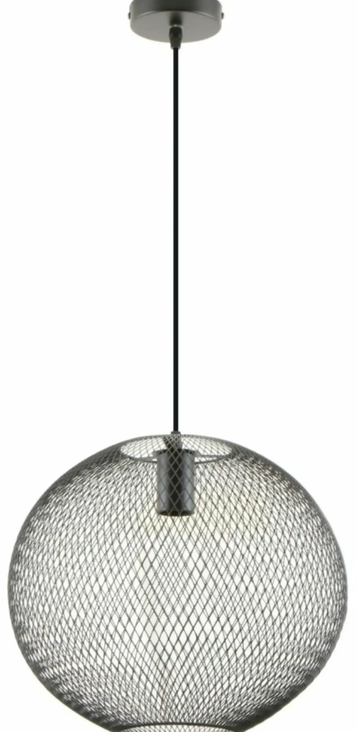 Online Lampa wisząca z okrągłym, drucianym kloszem ZM A8129L-BK z serii ORION Żyrandole Nowoczesne