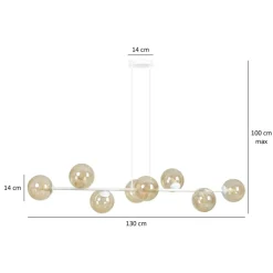 Cheap Lampa wisząca z ośmioma źródłami światła 879/8 | Kaja Oświetlenie Żyrandole Nowoczesne