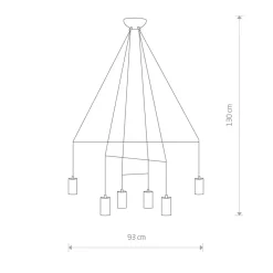 Shop Lampa wisząca z oprawkami w kolorze u 7956 | Kaja Oświetlenie Żyrandole Nowoczesne