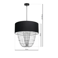 Sklep Kaja Lampa wisząca z ozdobnymi kryształkami MLP6432 z serii ALMERIA | Kaja Oświetleni