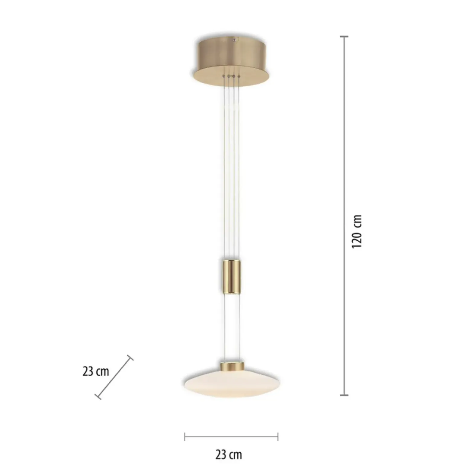 Discount Lampa wisząca z pamięcią po wyłączeniu 2080-60 z serii LAUTADA | Kaja Żyrandole Nowoczesne