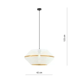 Best Lampa wisząca z perforowanym abażurem 1184/1 z serii MALIA | Kaja Żyrandole Nowoczesne