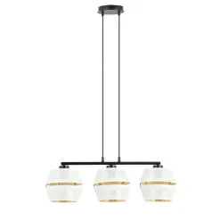 Best Lampa wisząca z perforowanymi abażurami, nad stół 1184/3 z serii MALIA Żyrandole Nowoczesne