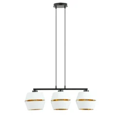Best Lampa wisząca z perforowanymi abażurami, nad stół 1184/3 z serii MALIA Żyrandole Nowoczesne