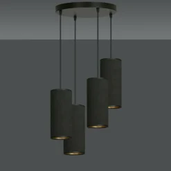 Best Lampa wisząca z pięcioma abażurami 1067/4PREM BENTE PREMIUM | Kaja Żyrandole Nowoczesne