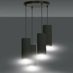 Best Lampa wisząca z pięcioma abażurami 1067/4PREM BENTE PREMIUM | Kaja Żyrandole Nowoczesne