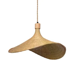 Sklep Kaja Lampa wisząca z plecionym kapeluszem ABR-LWS-BH40-E27 BOHO | Kaja