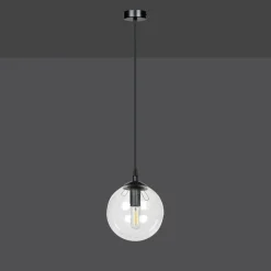 Hot Lampa wisząca z przezroczystym kulistym kloszem 711/1 | Kaja Żyrandole Nowoczesne