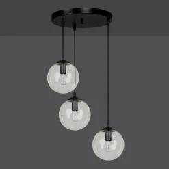 Cheap Lampa wisząca z przezroczystymi kloszami 711/3PREM | Kaja Oświetlenie Żyrandole Nowoczesne