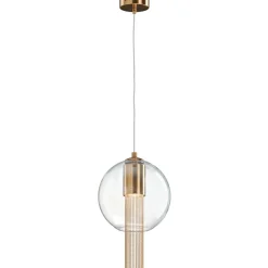 Cheap Lampa wisząca z przezroczystym kloszem P095PL-01BZ z serii FLUSSO Żyrandole Nowoczesne