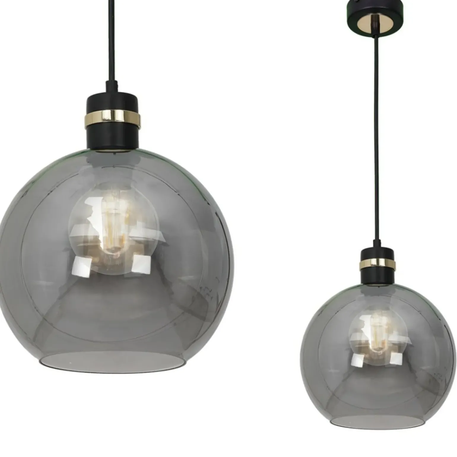 Best Lampa wisząca z przyciemnionym kloszem MLP65300 OMEGA | Kaja Żyrandole Nowoczesne