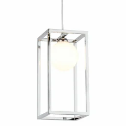 Cheap Lampa wisząca z ramką i kulą MD-BR4367-D1 CH DAISY | Kaja Oświetlenie Żyrandole Nowoczesne