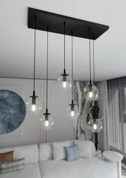 Fashion Lampa wisząca z regulacją wysokości kloszy 711/6 | Kaja Oświetlenie Żyrandole Nowoczesne