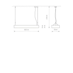 Store Lampa wisząca z regulowaną wysokością, biała 7545 | Kaja Oświetlenie Żyrandole Nowoczesne