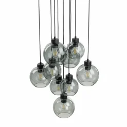 Store Lampa wisząca z różnymi kloszami TK 10208 CUBUS GRAPHITE | Kaja Żyrandole Nowoczesne