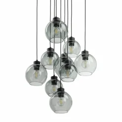 Store Lampa wisząca z różnymi kloszami TK 10208 CUBUS GRAPHITE | Kaja Żyrandole Nowoczesne