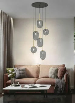 New Lampa wisząca z różnymi kloszami WF 5007-502 BELLEVILLE | Kaja Żyrandole Nowoczesne