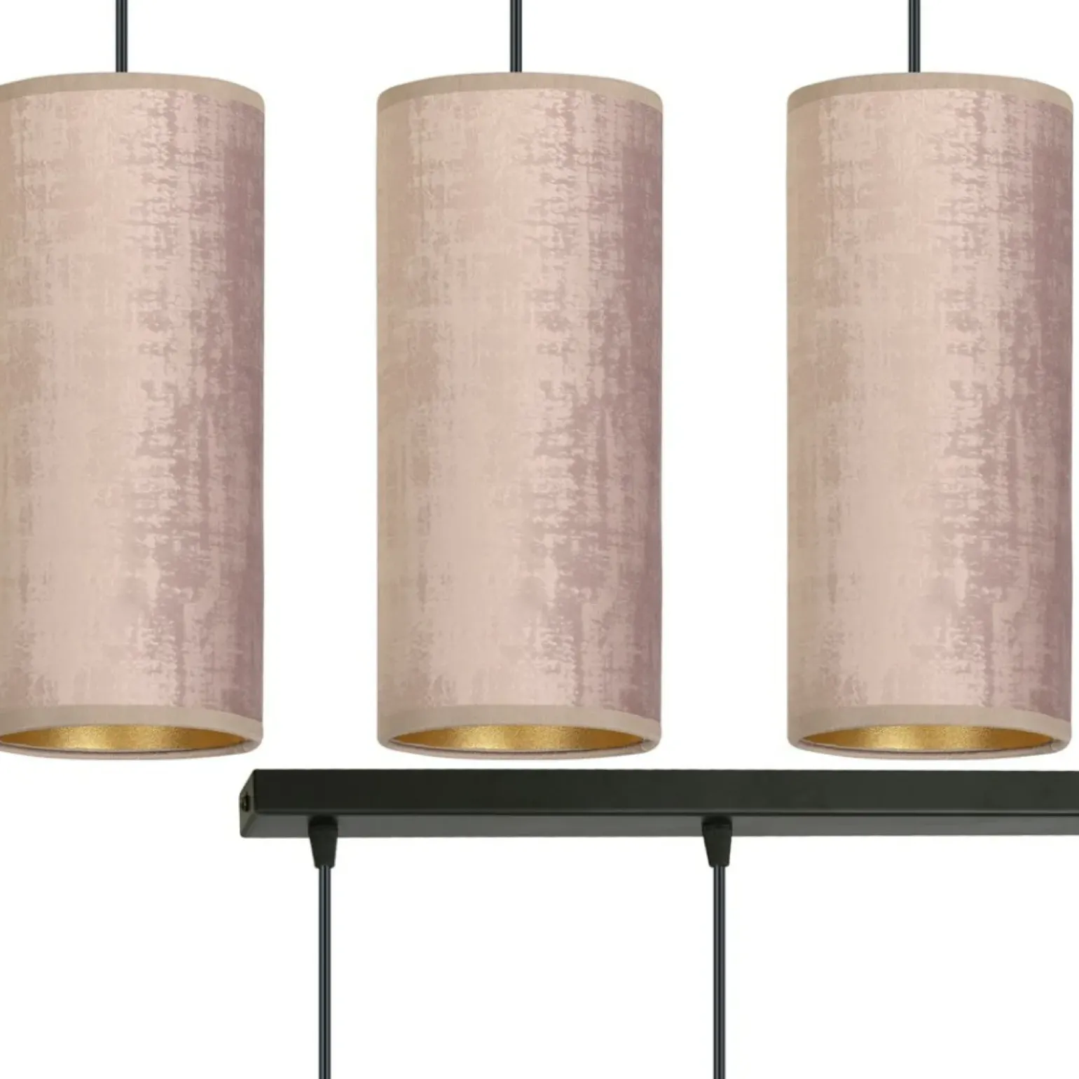 Best Sale Lampa wisząca z różowymi abażurami 1061/3 BENTE | Kaja Oświetlenie Żyrandole Nowoczesne