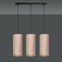 Best Sale Lampa wisząca z różowymi abażurami 1061/3 BENTE | Kaja Oświetlenie Żyrandole Nowoczesne