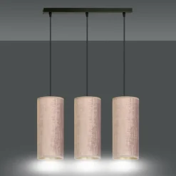Best Sale Lampa wisząca z różowymi abażurami 1061/3 BENTE | Kaja Oświetlenie Żyrandole Nowoczesne