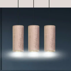Best Sale Lampa wisząca z różowymi abażurami 1061/3 BENTE | Kaja Oświetlenie Żyrandole Nowoczesne