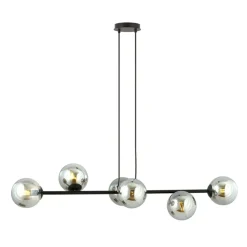 Outlet Lampa wisząca z sześcioma grafitowymi kloszami 875/6 | Kaja Żyrandole Nowoczesne
