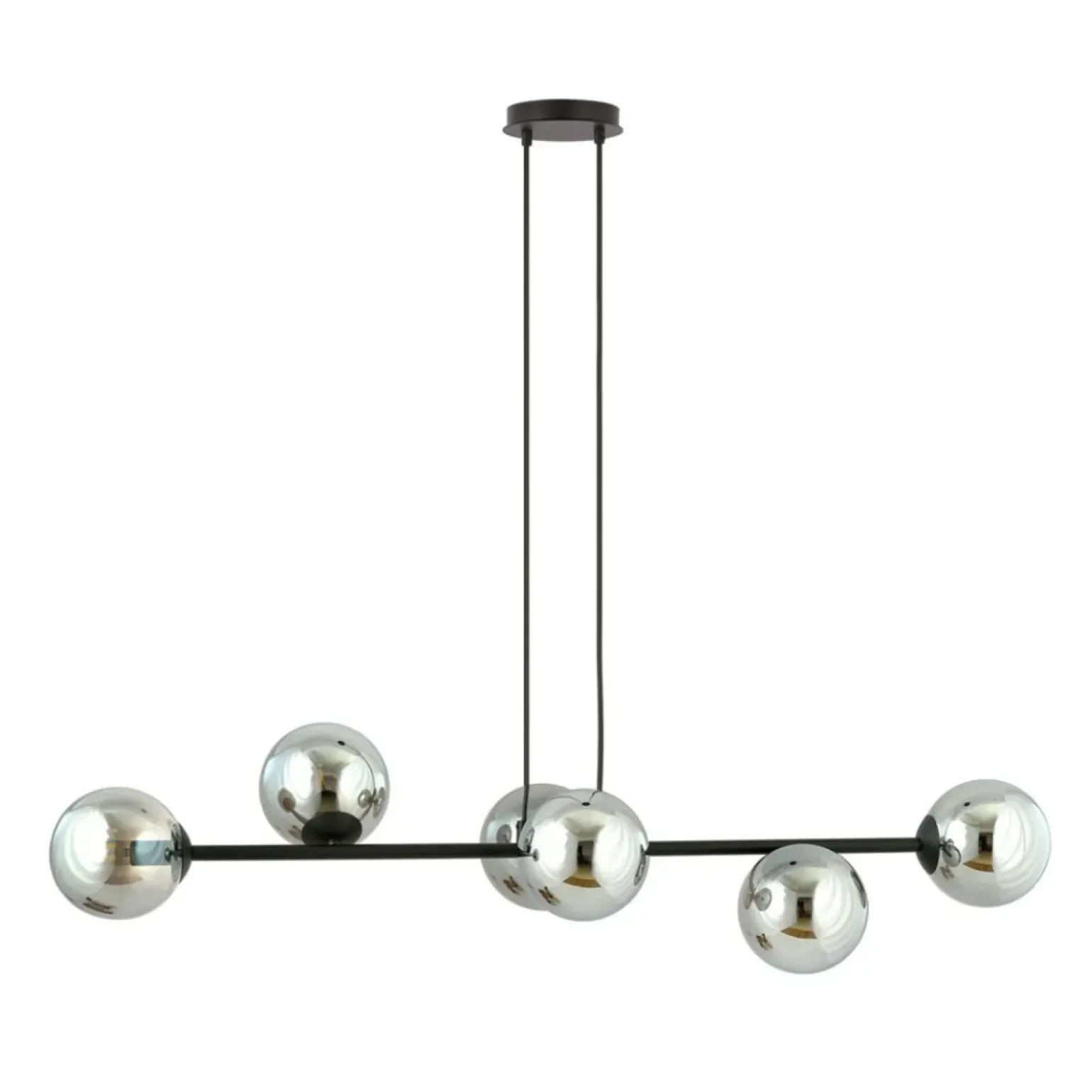 Outlet Lampa wisząca z sześcioma grafitowymi kloszami 875/6 | Kaja Żyrandole Nowoczesne