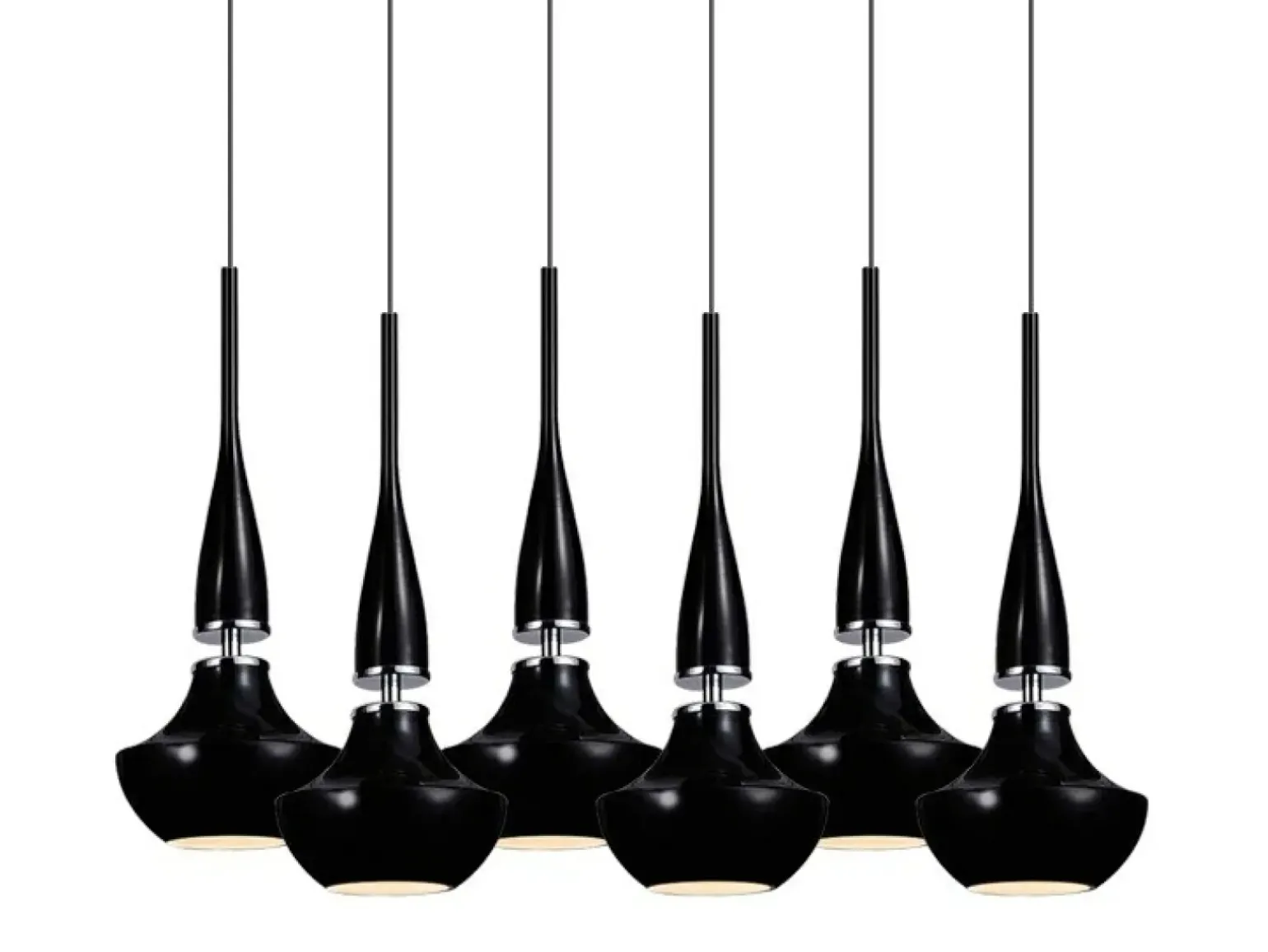 Best Lampa wisząca z sześcioma ozdobnymi zwisami AZ0262 TASOS | Kaja Żyrandole Nowoczesne