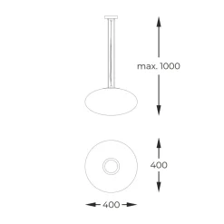 Best Sale Lampa wisząca z szerokim, białym kloszem ZM 1181 OMI | Kaja Żyrandole Nowoczesne