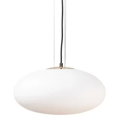Best Sale Lampa wisząca z szerokim, białym kloszem ZM 1181 OMI | Kaja Żyrandole Nowoczesne