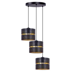 Sklep Kaja Lampa wisząca z trzema ażurowymi abażurami K-5222 z serii ZIMBO | Kaja