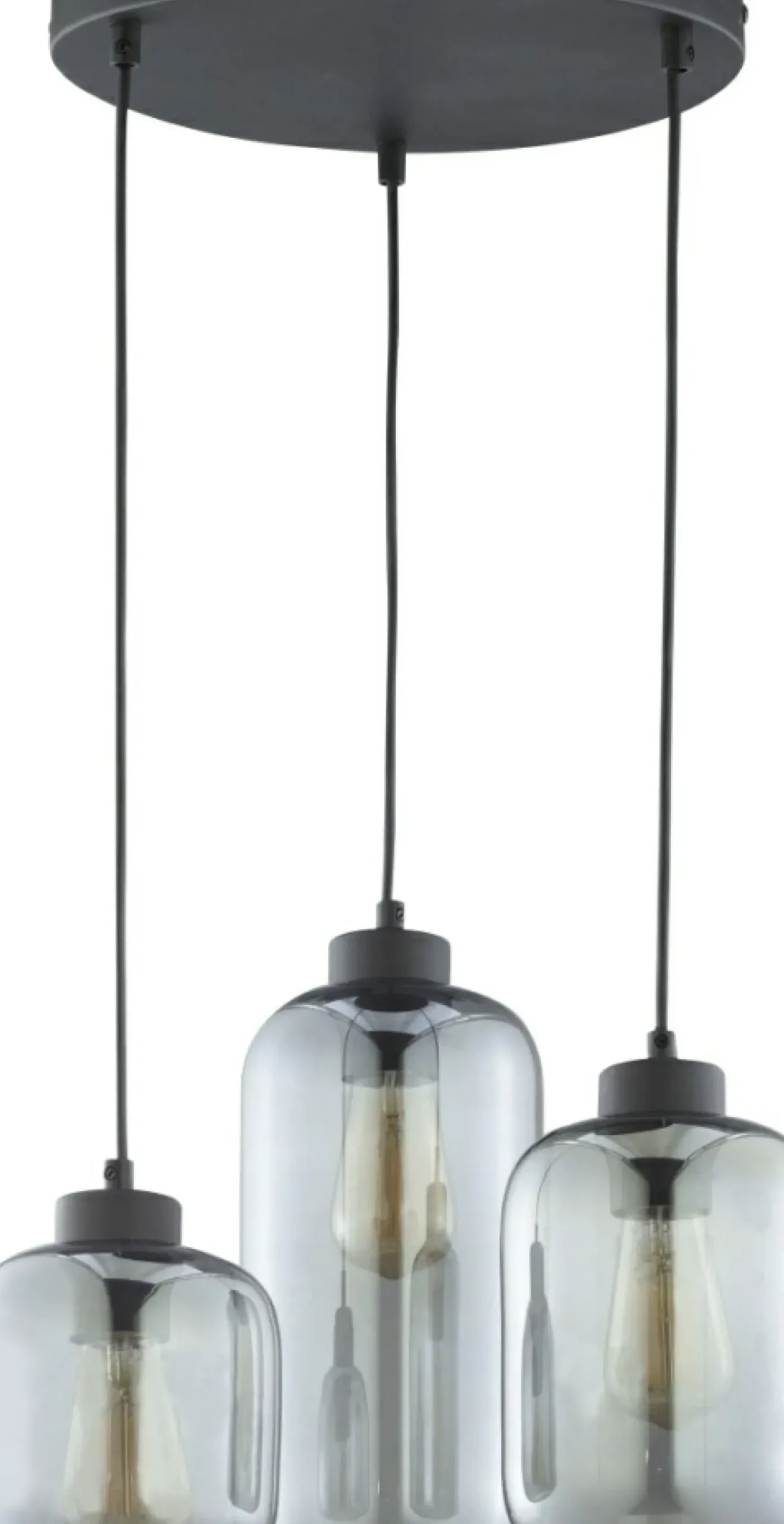 Online Lampa wisząca z trzema różnymi kloszami TK 3185 MARCO | Kaja Żyrandole Nowoczesne