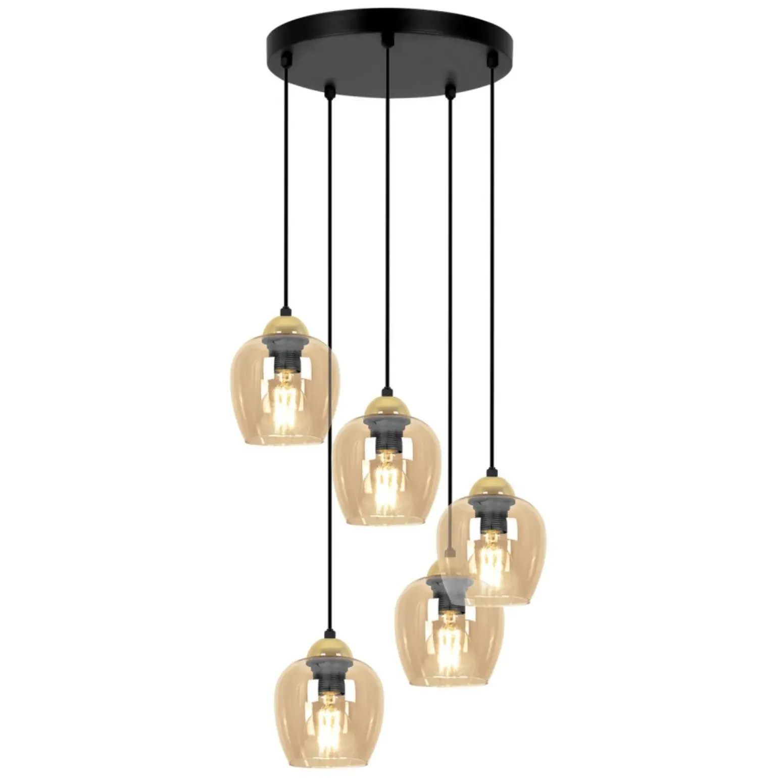 Online Lampa wisząca z wyjątkowymi kloszami K-5607 z serii TULA Żyrandole Nowoczesne