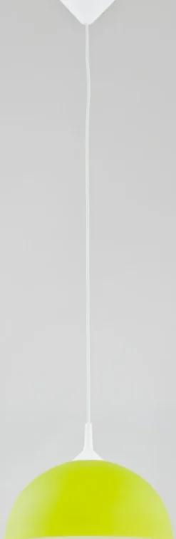 Sklep Kaja Lampa wisząca z zielonym kloszem i białymi akcentami AL 9194 | Kaja