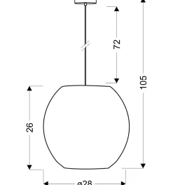Sale Lampa wisząca z mi kryształkami 31-02556 RICA | Kaja Żyrandole Nowoczesne