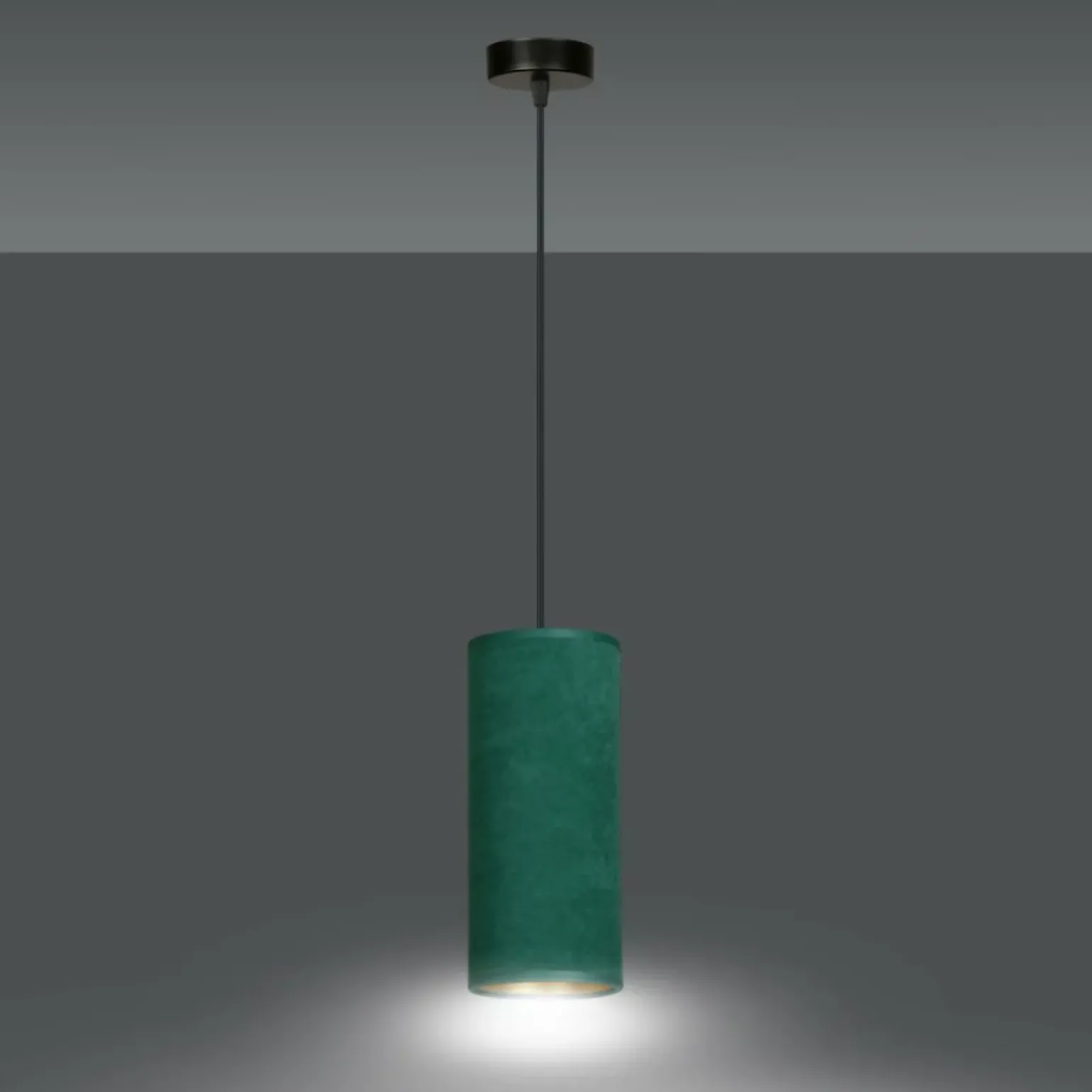 Outlet Lampa wisząca ze smukłym, kolorowym abażurem 1058/1 BENTE | Kaja Żyrandole Nowoczesne