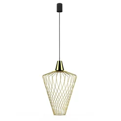 Clearance Lampa wisząca ze stożkowym mosiężnym kloszem 8857 | Kaja Oświetlenie Żyrandole Nowoczesne