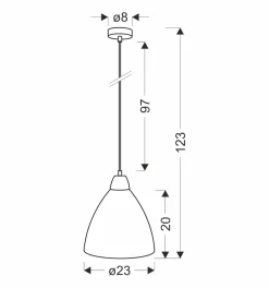 Sklep Kaja Lampa wisząca ze szklanym kloszem, z drewnem 31-16720 z serii NAPOLA | Kaja Oświ