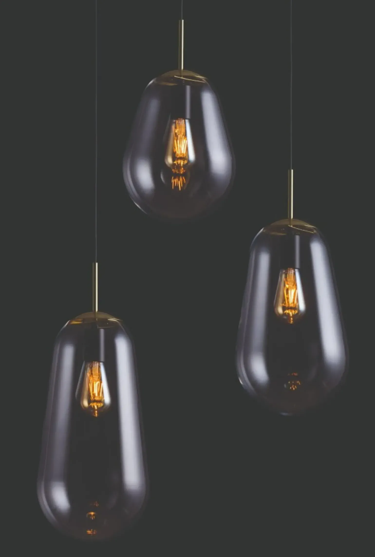 Best Lampa wisząca ze szklanym m kloszem 8671 | Kaja Żyrandole Nowoczesne