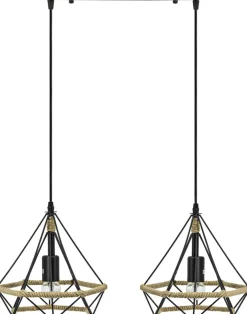 Cheap Lampa wisząca ze sznurkiem 8803/2 ZWIS - 06 PIRAMIDA | Kaja Żyrandole Nowoczesne