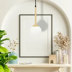 Cheap Lampa wisząca ze złotym elementem dekoracyjnym MLP4820 z serii PARMA | Kaja Oświ Żyrandole Nowoczesne