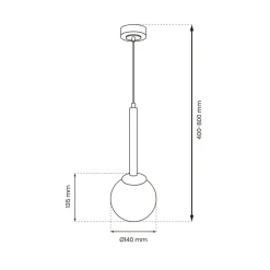 Cheap Lampa wisząca ze złotym elementem dekoracyjnym MLP4820 z serii PARMA | Kaja Oświ Żyrandole Nowoczesne