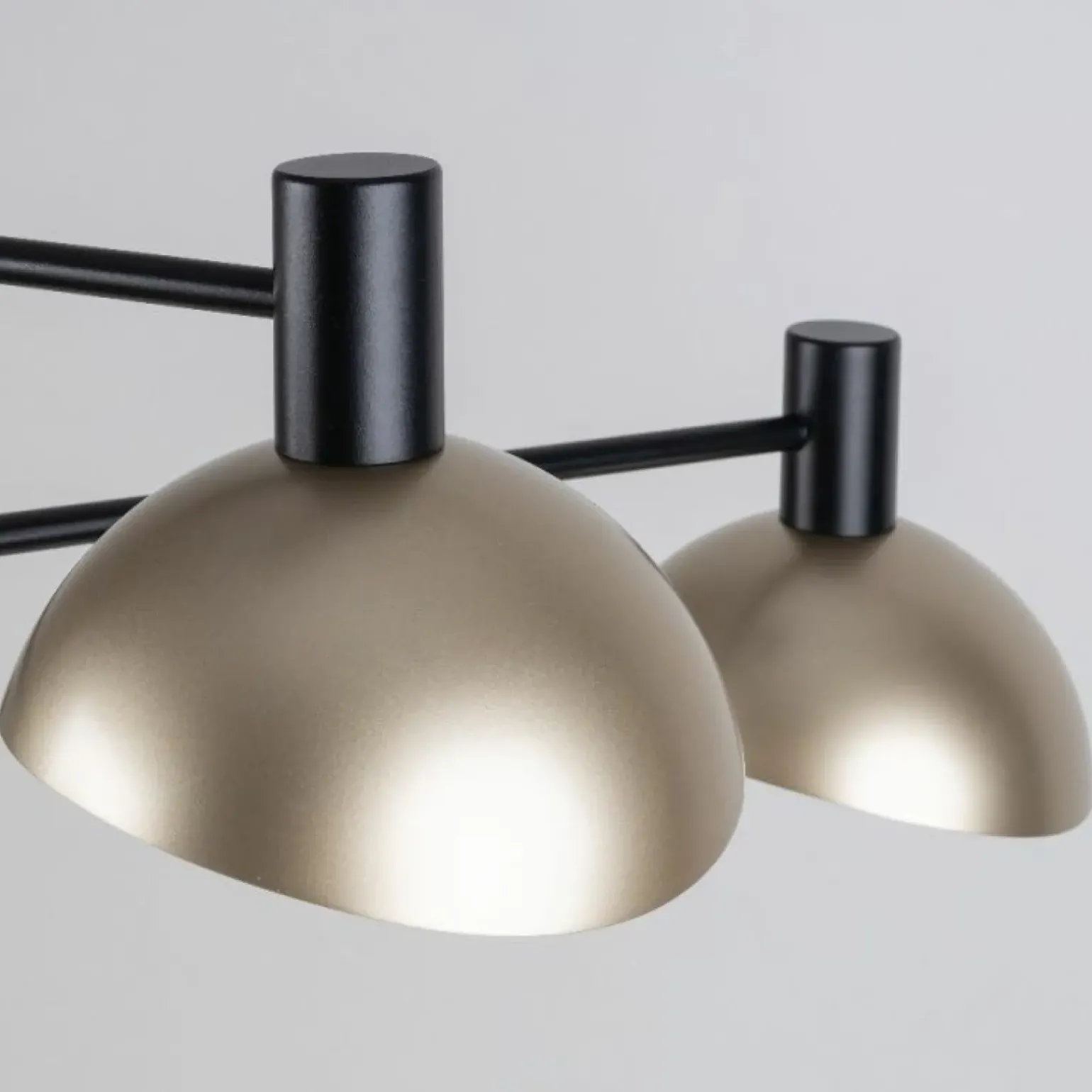 Store Lampa wisząca ze złotymi, otwartymi kloszami SIG 40568 ARTIS | Kaja Żyrandole Nowoczesne