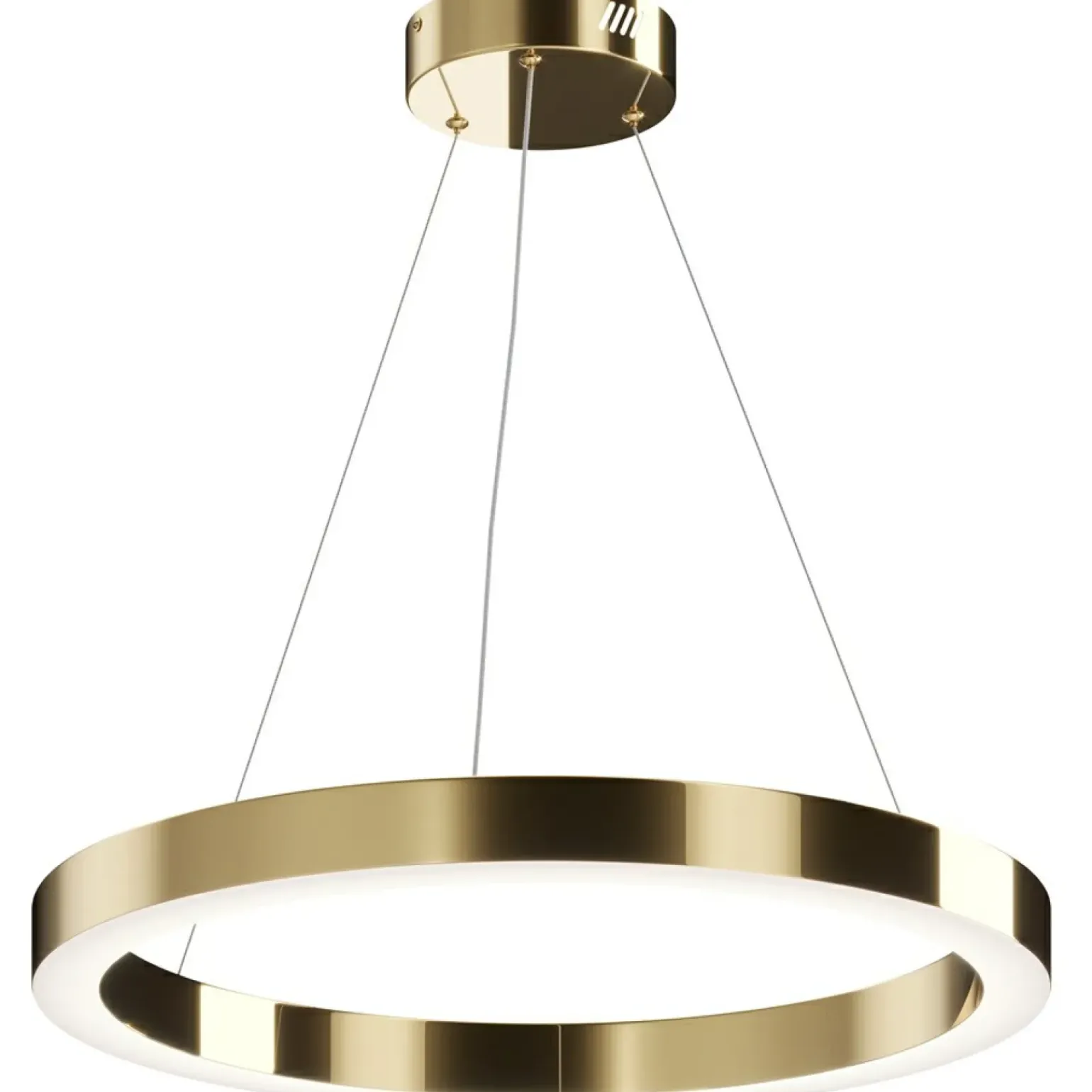 Cheap Lampa wisząca, złota obręcz z LED-em MOD415PL-L45BS4K z serii SATURNO Żyrandole Nowoczesne