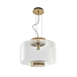 Clearance Lampa wisząca złota z szerokim kloszem AZ3343 SOREL | Kaja Oświetlenie Żyrandole Nowoczesne