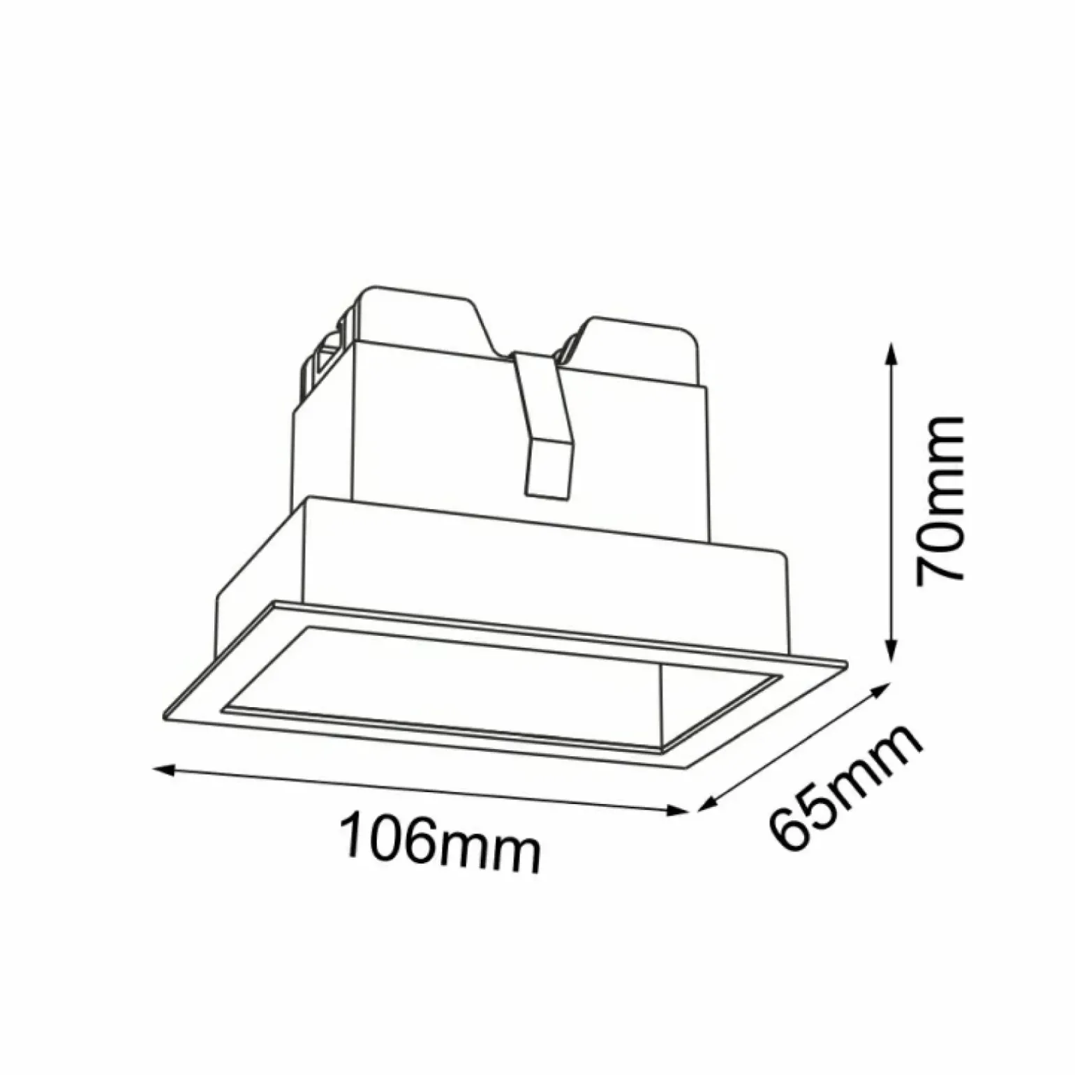 Sklep Kaja Lampa wpuszczana, światło LED 4W 4000K ANT 3043 A-GLARE | Kaja